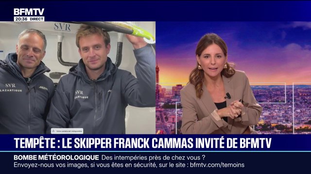 Tempête Benjamin: C'est une grosse tempête, c'est un phénomène météorologique comme il y en a quelques-uns par an , affirme Tom Laperche, skipper