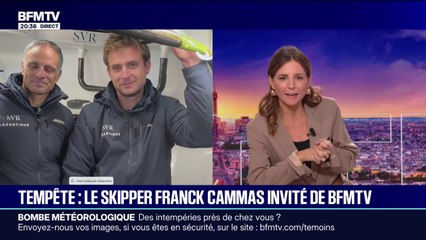 Tempête Benjamin: "C'est une grosse tempête, c'est un phénomène météorologique comme il y en a quelques-uns par an", affirme Tom Laperche, skipper