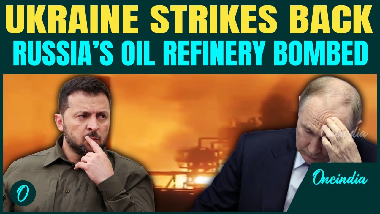 Zelensky PUNISHES Putin | Russia’s Ryazan Oil Refinery BLOWN-UP in suspected Ukrainian Drone Attack