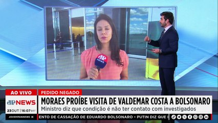 BARRADO! Moraes proíbe visita de Valdemar a Bolsonaro