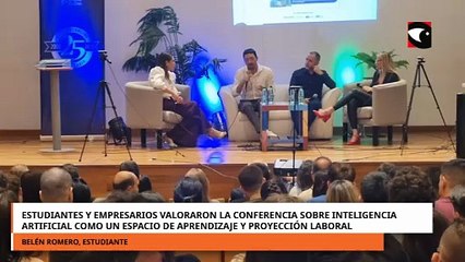 Estudiantes y empresarios valoraron la conferencia sobre Inteligencia Artificial como un espacio de aprendizaje y proyección laboral