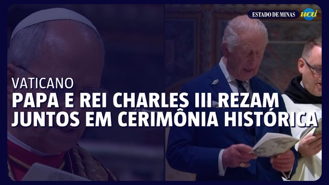 Papa e rei Charles III rezam juntos em cerimônia histórica
