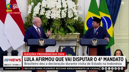 Eleições 2026: Lula afirma que vai disputar quarto mandato