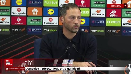Domenico Tedesco: Hak ettik galibiyeti