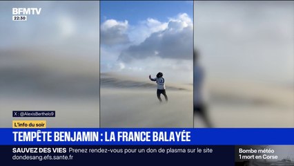 "On était au courant qu'on allait avoir une météo assez forte, mais pas à ce point là": les images spectaculaires de la tempête Benjamin