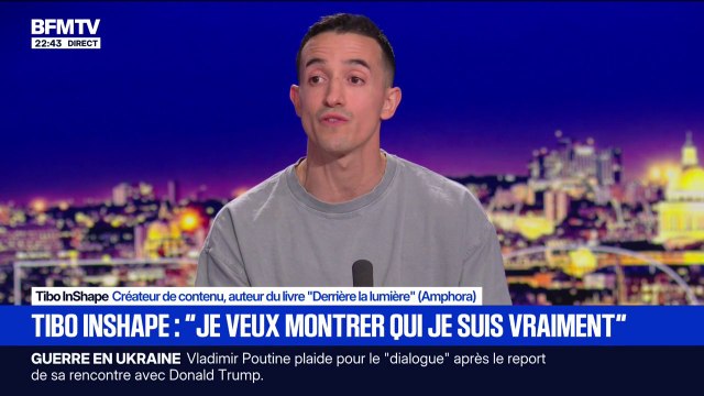 Il y a une volonté de monter qui je suis vraiment, derrière les réseaux sociaux : Tibo InShape, créateur de contenu et auteur de Derrière la lumière , se livre sur BFMTV