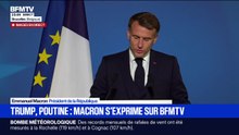Guerre en Ukraine: “Les annonces récentes du président Trump vont dans la bonne direction”, assure Emmanuel Macron