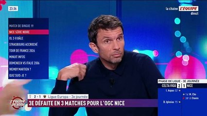 Franck Haise : « Jusqu'à la 39e minute, je pensais qu'on pouvait le faire » - Foot - Ligue Europa - Nice