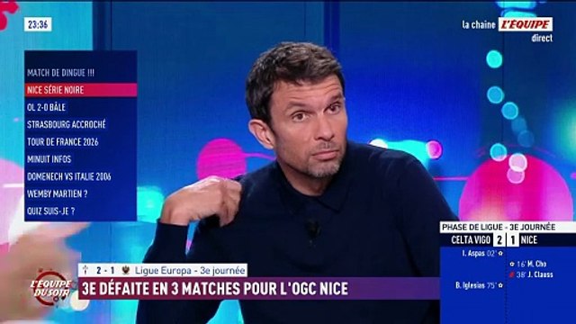Franck Haise : « Jusqu'à la 39e minute, je pensais qu'on pouvait le faire » - Foot - Ligue Europa - Nice
