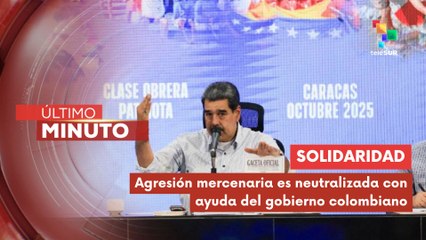 Pdte. Maduro agradece solidaridad de Colombia