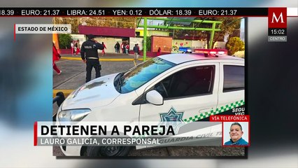 Detienen a pareja por extorsionar y amenazar con dos armas de fuego en Tecámac