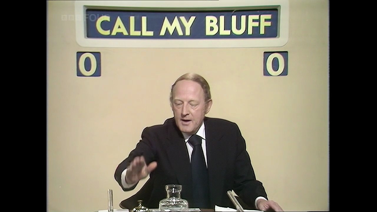 Call My Bluff (BBC Two Thursday 10th June 1976)