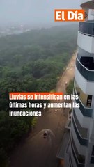 Lluvias se intensifican en las últimas horas y aumentan las inundaciones en Gran Santo Domingo