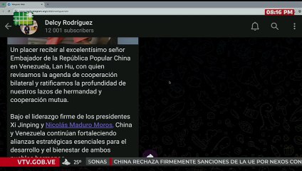 China y Venezuela fortalecen alianzas estratégicas esenciales para el desarrollo de ambos pueblos