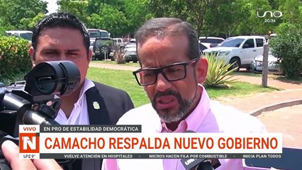 CAMACHO RESPALDA AL NUEVO GOBIERNO