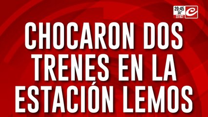 Chocaron dos trenes en la estación Lemos