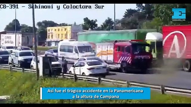 Así fue el trágico accidente en la Panamericana a la altura de Campana