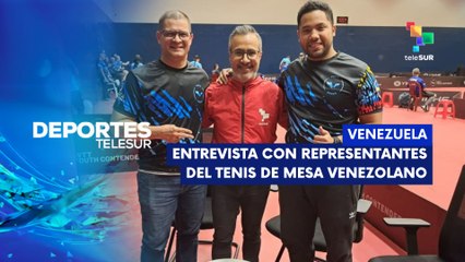 Entrevista: Representantes de tenis de mesa venezolano DEPORTES TELESUR  23-10-2025