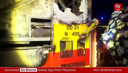 ప్రైవేట్ ట్రావెల్స్‌ బస్సుకు అగ్నిప్రమాదం - పలువురి సజీవదహనం