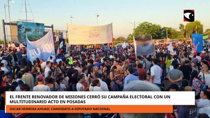 El Frente Renovador de Misiones cerró su campaña electoral con un multitudinario acto en Posadas