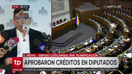 Ministro Cusicanqui: “Estos créditos aprobados van a poder ser gestionados por el nuevo Gobierno”
