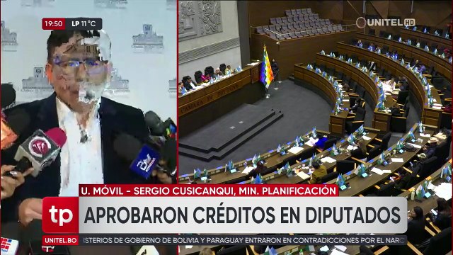 Ministro Cusicanqui: “Estos créditos aprobados van a poder ser gestionados por el nuevo Gobierno”