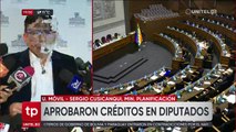 Ministro Cusicanqui: “Estos créditos aprobados van a poder ser gestionados por el nuevo Gobierno”