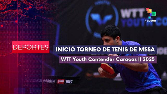 Inició la segunda edición del WTT Youth Contender Caracas 2025 DEPORTES EDICIÓN CENTRAL 23-10-2025