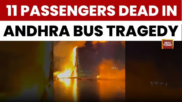 Horror On Andhra Highway: 11 Killed As Hyderabad-Bengaluru Bus Catches Fire In Kurnool Tragedy