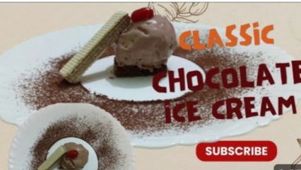 Chocolate Ice Cream Recipe, Cocoa IceCream Only 3 Ingredients, Summer Dessert, #viralvideo #trending