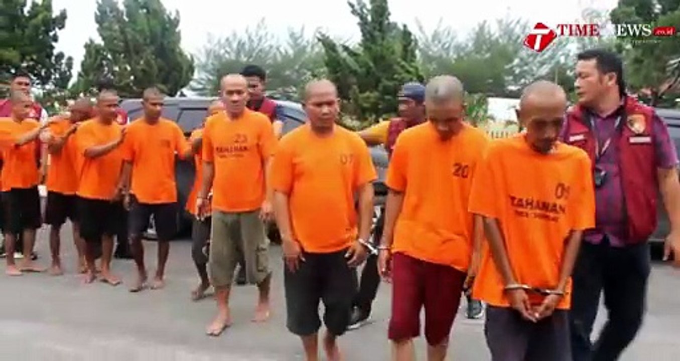 9 PELAKU PENCURIAN GUDANG PERALATAN MESIN DI SERDANG BEDAGAI DITANGKAP POLISI