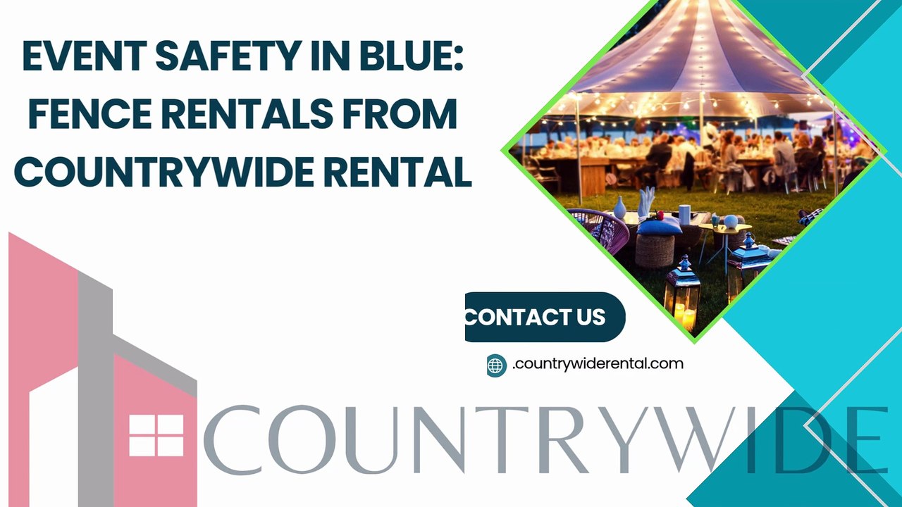 Event Safety in Blue Fence Rentals from Countrywide Rental