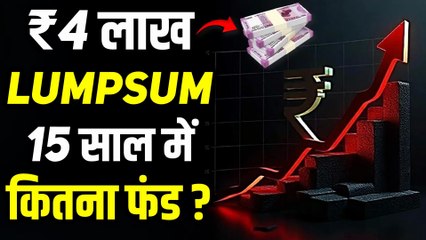 Can Rs 4 Lakh Lumpsum in Mutual Fund Make You RICH in 15 Years | Get RICH with Small SIP Investment