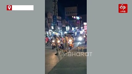 உடைந்த காலோடு தவித்த நாய்: சாலையை கடக்க உதவிய காவலரின் நெகிழ்ச்சி செயலுக்கு குவியும் பாராட்டுகள்!