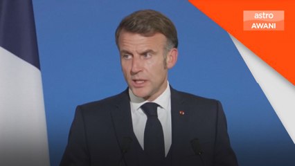 Macron anggap sekatan baharu AS terhadap minyak Rusia sebagai titik perubahan