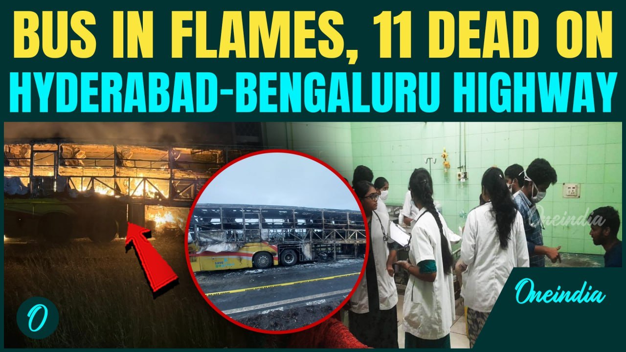 BREAKING: Hyderabad–Bengaluru Bus Bursts Into F...