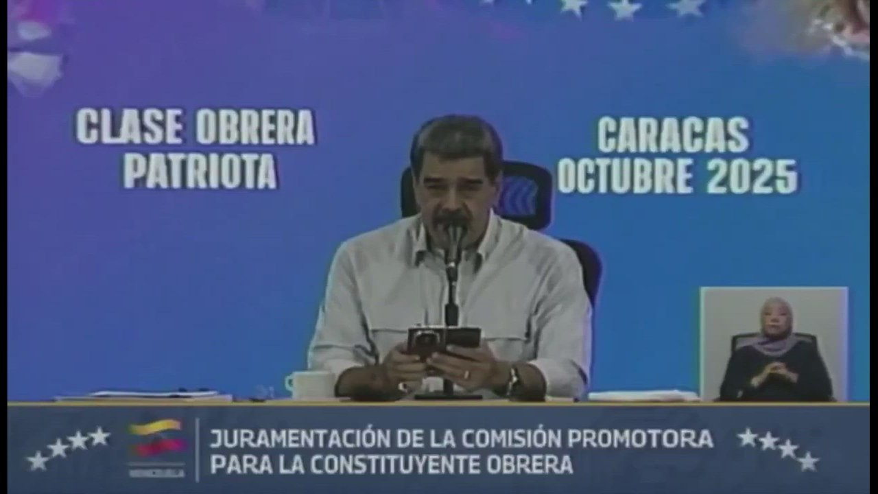 Maduro intenta hablar en inglés para pedir a Trump que evite la guerra: "Not war. Yes peace, forever"
