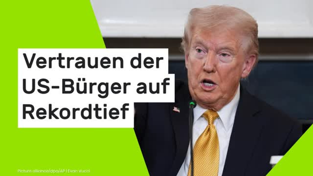 Donald Trump: Absturz in neuer Umfrage – Vertrauen der US-Bürger auf Rekordtief