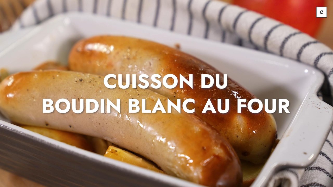 Cuisson du boudin blanc au four