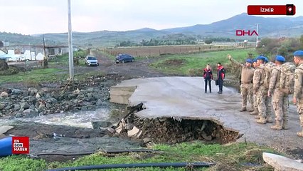 Foça’da selde kaybolan kişiyi arama çalışmaları sürüyor
