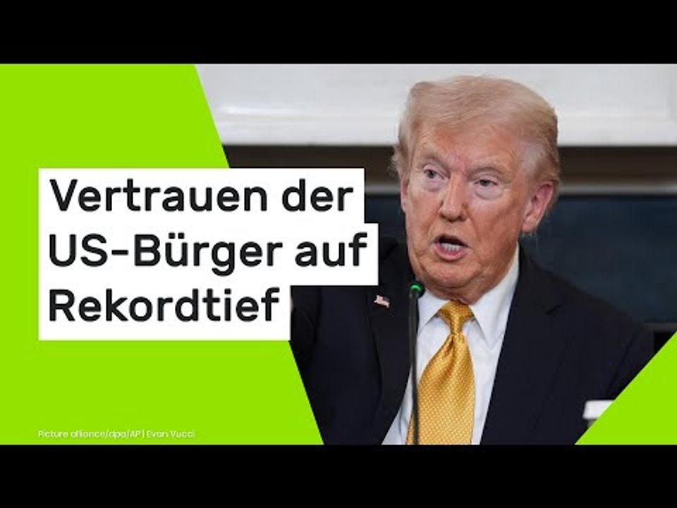 Donald Trump: Absturz in neuer Umfrage – Vertrauen der US-Bürger auf Rekordtief