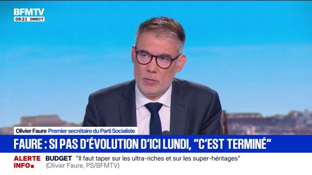 Budget 2026: Il faut taper sur les Gafam, sur les ultra riches, sur les héritages, sur les super-héritages , dit Olivier Faure, premier secrétaire du Parti socialiste