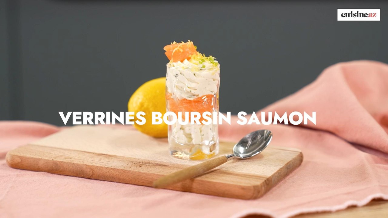 Verrine saumon Boursin