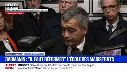 Gérald Darmanin n'est pas favorable à la "discrimination positive" pour l'entrée à l'École nationale de la magistrature