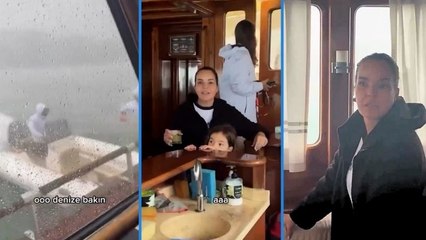 Meteoroloji sarı alarm vermişti: Şarkıcı Bengü Bodrum’da hortuma yakalandı