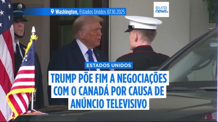 Trump rompe negociações comerciais com Canadá devido a anúncio televisivo contra tarifas