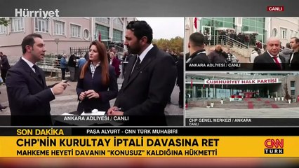 CHP'nin kurultay davasında karar verildi