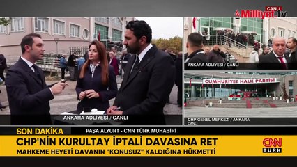 CHP'nin kurultay davasında karar verildi