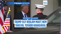 Manipulált Reagan-beszéd miatt vet véget Trump a kereskedelmi tárgyalásoknak Kanadával?