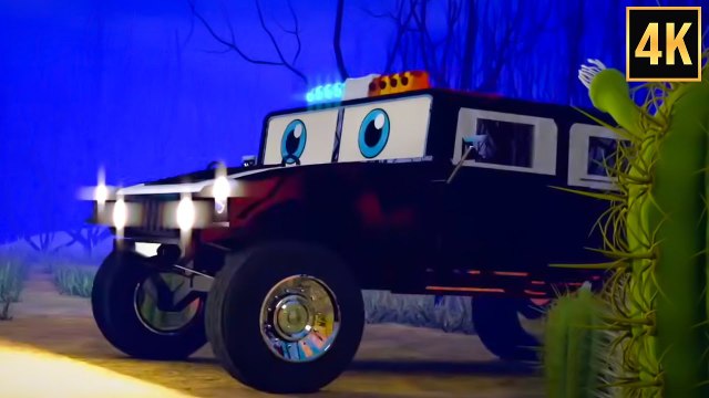 4K Halloween Night Cars | Spooky Car Adventure | Kids Channel - Cartoon Videos for Kids